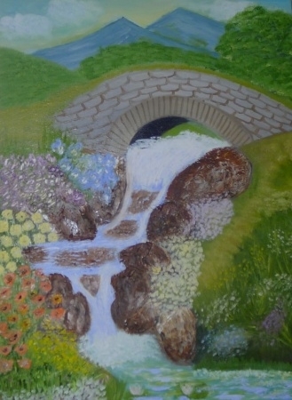 water fall in spring  # 5